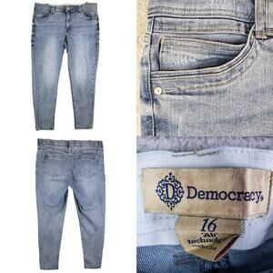 Democracy Jeans Women’s Size 16 Light Wash Ab Technology High Rise Skinny